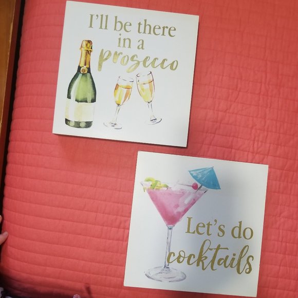 Wall Art (Set of 2) - Cocktails and Prosecco - Picture 1 of 12